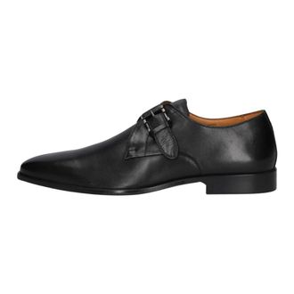 Stefano Lauran Art-4006 Gespschoen - Heren - Schoenen - Zwart - Maat: 42 1/2 EU