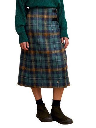 Celtic & Co. British Midi Celt Kilt in Teal /Ochre Tartan at Nordstrom, Size 14