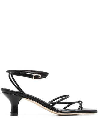 PARIS TEXAS Betty Buckle strappy sandals - women - Leather/Leather/Leather - 36 - Black