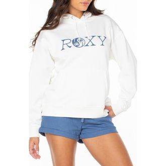 Roxy Wailea Graphic Hoodie in Cloud Dancer at Nordstrom, Size Xx-Large