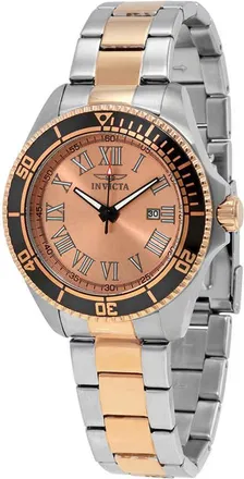 Invicta Pro Diver Rose Dial Two-tone Mens Watch 15001