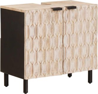 vidaXL Mueble De Lavabo Para Ba&ntilde;o Con Estante 62 X 33 X 58 Cm Vidaxl