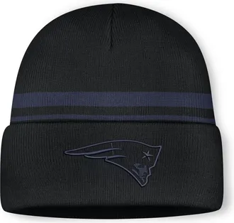 Nike New England Patriots Primetime Utility Nike Mens NFL Cuffed Beanie in Black | NF40000I8K-10L