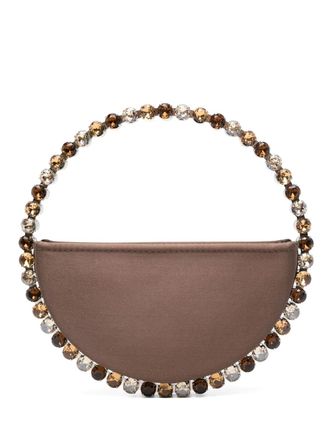 L'Alingi Eternity clutch bag - women - Satin/Fabric - One Size - Brown