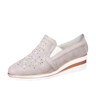 Generic Wedge Shoes for Women Rhinestone Fashion Platform Shoes Lightweight Round Toe Loafer Shoe Wide Fit Casual Shoe Slip-On Sparkly Walking Sneaker Minimal