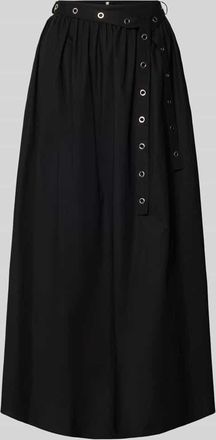 Boss Orange by Hugo Boss BOSS Orange Ausgestellter Midi-Rock aus reiner Baumwolle Modell C_VIDOL in Black, Gr&ouml;&szlig;e 36