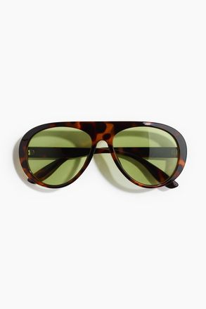 H&M Aviator-style sunglasses - Dark Brown/Tortoiseshell Pattern