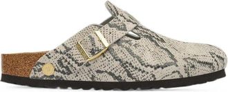 Birkenstock Boston Snake Oyster, Suede Leather
