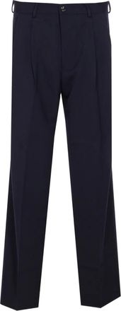 Nn.07 Plooibroek met knopen - Blauw