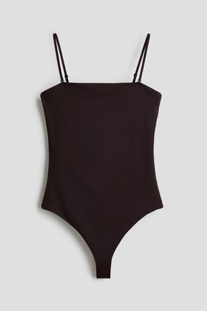 H&M Sculpting Bandeau-Tangabody - Dunkelbraun