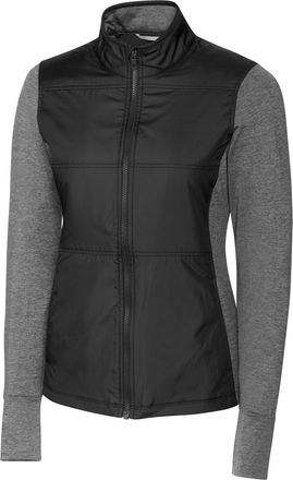 Cutter & Buck Stealth Hybrid Quilted Womens Full Zip Windbreaker Jacket