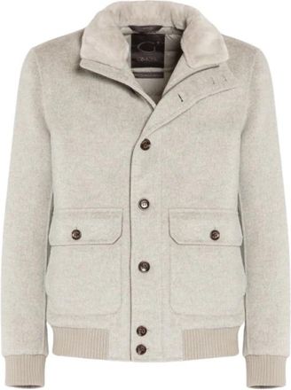 Gimos Soft Double Wool Bomber - Heren - Zomerjassen - Grijs - 3XL - Wol - Jassen