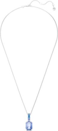 Swarovski Hanger Unisex Millenia Octagon Blauw 5696518 - Dames - Kettingen - Grijs - ONE Size - Accessoires