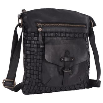 Harbour 2nd Umh&auml;ngetasche HARBOUR 2ND Aurora, Damen, Gr. B/H/T: 26cm x 32cm x 2cm, grau (ash), Rindsleder, Taschen Umh&auml;ngetasche, Unisex Schultertasche mit Vorder