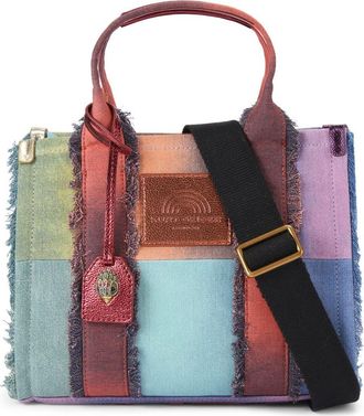 Kurt Geiger Small Southbank Patchwork Denim Tote in Patch Multi at Nordstrom