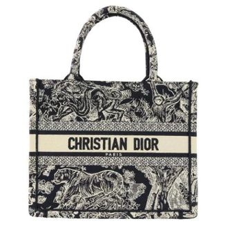 Dior Vintage, unisex, Blauw, ONE Size, Pre-owned Toile de Jouy Book Tote Canvas Embroidery Tote Bag