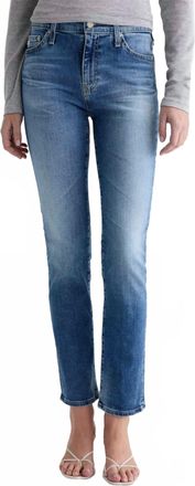 AG - Adriano Goldschmied Womens Mari Mid-Rise Slim Straight Jean In 15 Years Shoreline