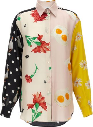 Moschino Multicolor Silk Womens Blouse