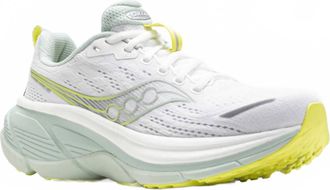 Saucony Womens Hurricane 25 Running Shoes In White/mist