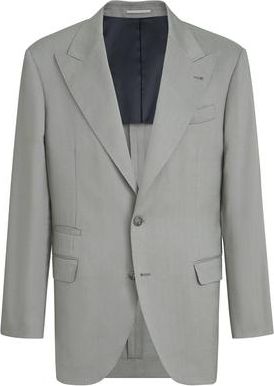 Brunello Cucinelli Gabardine blazer in Khaki at Nordstrom, Size 46 It