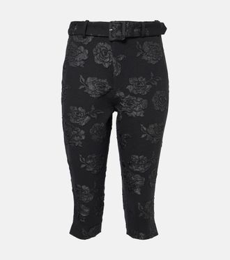 Rotate Pantaloni capri in jacquard