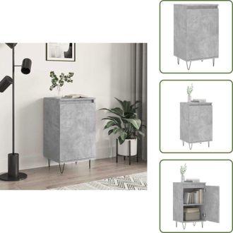 vidaXL The Living Store Credenza Grigio Cemento 40x35x70 cm in Legno Multistrato - Credenza grigio cemento