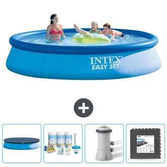Intex Piscina Easy Set Redonda - 396x84 Cm - 7-piezas Scb3