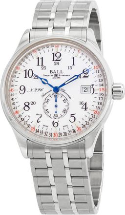 Ball Trainmaster Railroad Automatic Chronometer White Dial Mens Watch NM3888D-S4CJ-WH