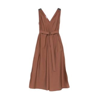 Brunello Cucinelli Mujer, Vestidos, Marr&oacute;n, Talla: M