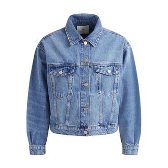 Anine Bing Denim Jackets, female, Blue, Size: XS Quincy Denim Jacket