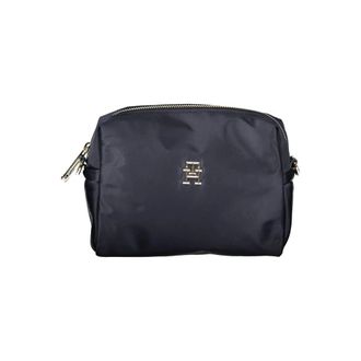 Tommy Hilfiger Blauwe Handtas met Afneembare Riem - Dames - Toilettassen - Blauw - ONE Size - Polyester - Tassen