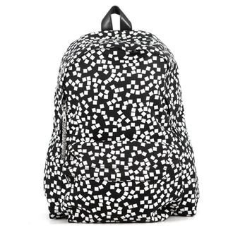 Celine Black White Nylon Canvas Leather Backpack (Pre-Owned)