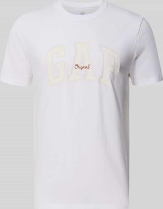 GAP T-Shirt mit Logo und Rundhalsausschnitt in Weiss, Gr&ouml;&szlig;e XXL