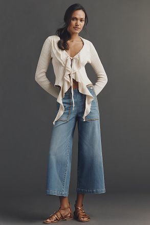 Pilcro Kit Trouser High-Rise Crop Wide-Leg Jeans