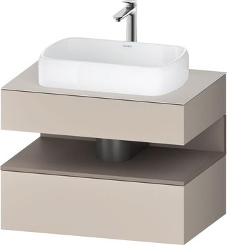 Duravit Duravit - Qatego Consola Mueble Bajo Lavabo, 1 Extra&iacute;ble, 1 Caj&oacute;n
