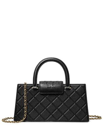 Tory Burch Fleming East-West Leather Satchel