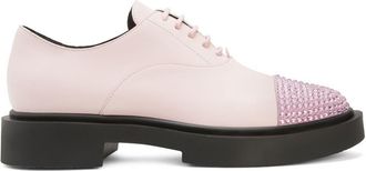Giuseppe Zanotti Arnhau studded leather Oxford shoes - men - Rubber/Leather/Leather - 44 - Pink