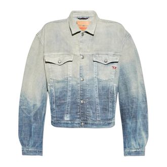 Diesel Denim Jassen - unisex - Spijkerjassen - Blauw - M - Denim - Jassen
