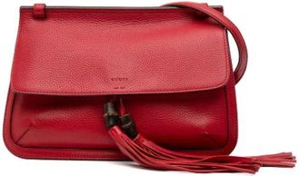 Gucci Pre-owned Cross Body Bags, female, Red, Size: ONE SIZE Pre-owned The Bamboo Daily
