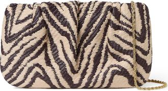Loeffler Randall Serena Clutch in Vintage Zebra at Nordstrom