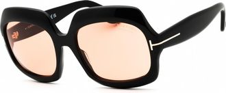 Tom Ford Ren Photochromatic Brown Square Ladies Sunglasses FT1155 05E 60
