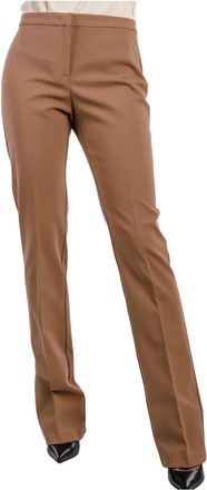 Pinko Rechte Broek - Dames - Straight fit broeken - Beige - M - Katoen - Broeken