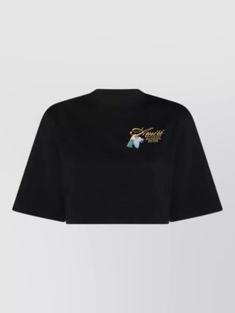 Amiri chateau keys cropped t-shirt shirt embroidery