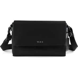 Tumi Azalea Flap Crossbody Bag in Black/gunmetal at Nordstrom