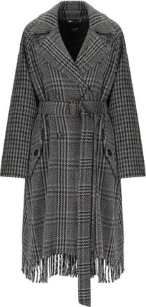 Max Mara Carpi Belted Coat - Dames - Jas met riem - Grijs - XS - Wol - Jassen