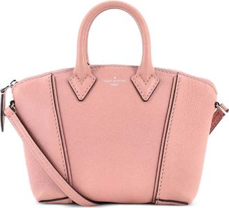 Louis Vuitton Soft Lockit Handbag Leather Nano crossbody bag - Roze