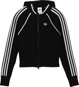 adidas (WMNS) adidas SST Track Top Asia SIzing Black Cloud White KR9624
