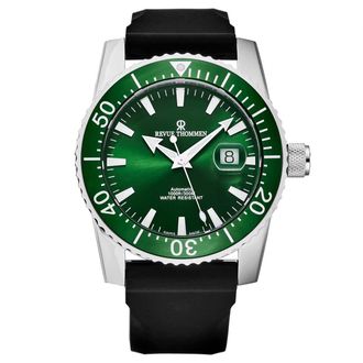 Revue Thommen Diver Automatic Green Dial Mens Watch 17030.2534