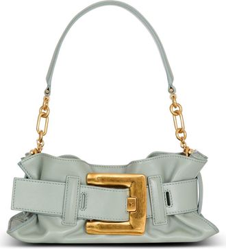 Balmain Mini Anthem bag in calfskin leather in Green at Nordstrom