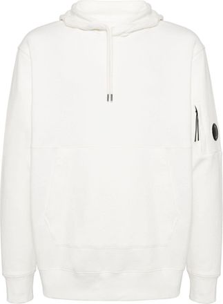 C.P. Company Lens diagonal-raised hoodie - men - Cotton - S - White